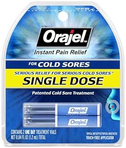Orajel Single Dose Cold Sore Treatment, 0.04 Fluid Ounce