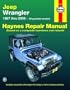 Jeep Wrangler, 1987-2008 (Haynes Repair Manual)