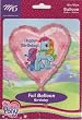 My Little Pony Happy Birthday 18" Heart Shaped Mylar Balloon