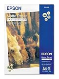 Epson Matte Paper Heavyweight 167gsm A4 Ref C13S041256 [50 Sheets]