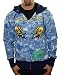 ED HARDY Christian Audigier Mens Skull Motorcycle Hoodie Hooded Sweatshirt Shirt