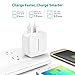 RAVPower 24W 4.8A Dual USB Wall Charger with iSmart Technology, Foldable Plug, LED indicator for iPhone, iPad, Samsung, Nexus and More - White