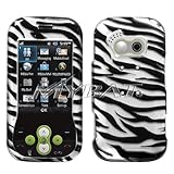 LG GT365 Neon Zebra Skin (2D Silver) Phone Protector Cover