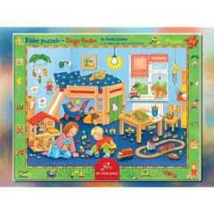 20451 - Die Spiegelburg - Rahmenpuzzle: Im Kinderzimmer, 24 Teile, 24 Teile