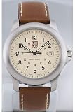 Luminox Dress Field Series Watch - Ivory Dial - Tobacco Leather Strap -Model -1574