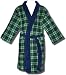 Apparel : Classic Green/Blue Plaid Robe for Children