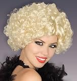 Sexy Short Curly Blonde Flapper Halloween Costume Wig Adult [Toy]