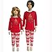 Christmas Kids Mom Dad Two Piece Striped Matching Family Pajama Set Sleepwear