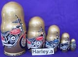 HARLEY DAVIDSON 100 years 5 pc / 7 in Collectible Nesting Nested Stacking Doll # HD.a