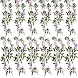 Six 5.5' Wisteria Garland Light Lavender
