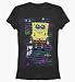 SpongeBob SquarePants Nickelodeon's Character American Animated Television Series Cartoon Movie Home Room Juniors Black T-Shirt