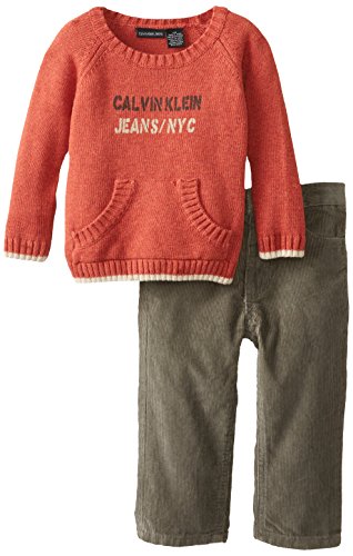 Calvin Klein Baby-Boys Infant Brown Sweater and Pants
