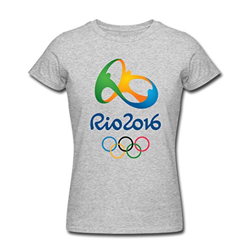 Catsmini 2016 Summer Olympics logo Women's Funny T-Shirts X-Large