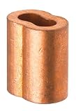 Copper Crimping Loop Sleeve for 3/16 Diameter Wire Rope and Cable