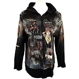 Cactus Fashion Rhinestone Highlighted, Western Themed, Long Sleeve, Zip Neck, Black Colored... by Cactus Fashion