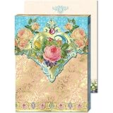 Roses Bouquet Romance Mini Notepad with magnet, Punch Studio, One