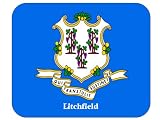 US State Flag - Litchfield, Connecticut (CT) Mouse Pad