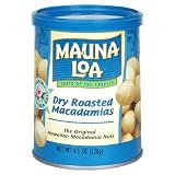 Mauna Loa Dry Roasted Macadamias With Sea Salt, 4.5-Ounce Cans (Pack of 6)
