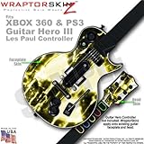 Radioactive Yellow WraptorSkinz Skin fits XBOX 360 & PS3 Guitar Hero III Les Paul Controller (GUITAR
