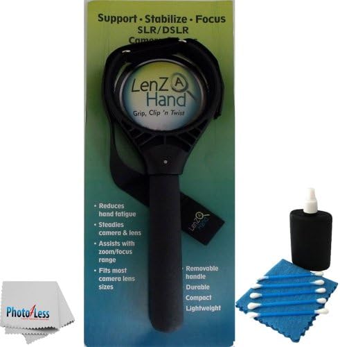 Lenz A Hand, Helps Hold Grip, Stabilize and Focus your DSLR Camera and Lens Nikon Canon Sony Olympus Panasonic Pentax With Camera Lens Cleaning Kit