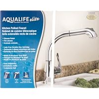 Waxman 0490600A Aqualife Elite One-Handle Pullout Kitchen Faucet, Chrome