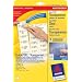 Avery Zweckform J4720-25 Adress-Etiketten, 45,7 x 21,2 mm, 25 Blatt/1.200 Etiketten, transparent