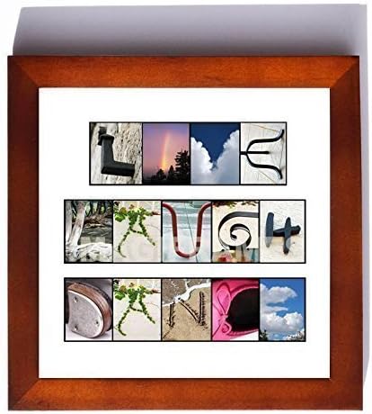 Framed Photo Letter Art - Custom Alphabet Photography - LIVE LAUGH DANCE