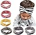 FEITONG(TM) 2015 New Child Girls Elastic Stripe Cross Cute Beautiful Headband Baby Hair Accessories (Pink)