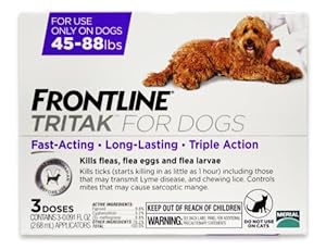 Merial Frontline Tritak Pest Control for Dogs and Puppies, 45 to 88-Pound