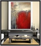 Modern Abstract Canvas Painting XL 48 X 36 X 1.5, Limited Edition Hand Embellished, Textured Giclee on Canvas. SAVAGE DESIRE - ELOISExxx