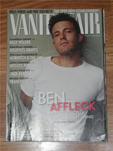 Vanity Fair Magazine October 1999 Back Issue Ben Affleck Cover // Photos By Annie Leibovitz
