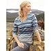Eddie Bauer(エディー・バウアー) 長袖コットンカシミヤストライプVネックセーター