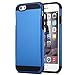 iPhone 6 Case, ULAK Case for iPhone 6 4.7 Inch 2-Piece Style Hybrid Hard Cover for iPhone 6 4.7 inch with Screen Protector and Stylus (Black+Blue)