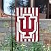 Indiana Hoosiers Candy Stripe Garden Flag and Yard Banner
