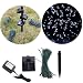 55ft 100 LED Connectable Solar String Fairy Lights White w/ AC/DC Adaptor