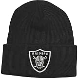 NFL Unisex Adult Oakland Raiders Gridiron Knit Cap (Black, One Size Fits All)
