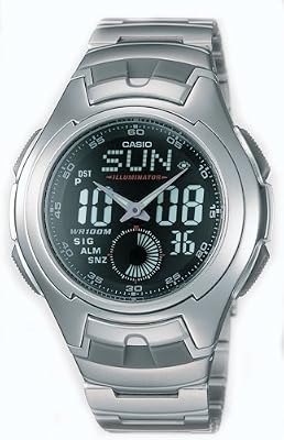 Casio AQ160WD-1BV Casio Mens Ana-Digi Electro-Luminescent Sport Watch AQ160WD-1BV