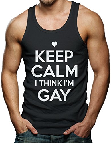 Keep Calm I Think I'm Gay Men's Tank Top T-shirt