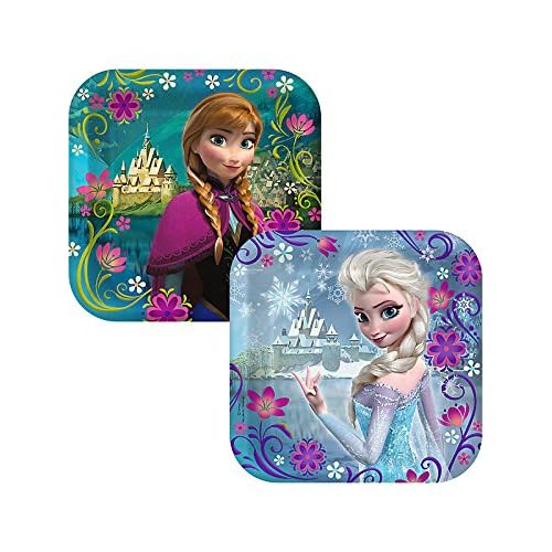 Disney Frozen Party Supplies Pack Including Plates Cups and Napkins for 16 Guests