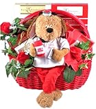 The Love Doctor Romantic Gourmet Snack Basket - Great Anniversary or Valentines Gift Idea