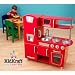 Red Vintage Retro Pretend Play Kitchen