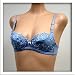  : Jasmin 2 pack $54 Blue Meshed Wings Bra #1513 sz 32A