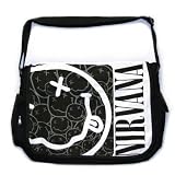 NIRVANA MESSENGER BAG - NIRVANA SMILES TOTEBAG - NIRVANA SMILEY CARRYALL BAG