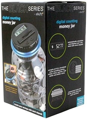 Shift3 Black Series Digital Counting Money Jar Bank (Blue)