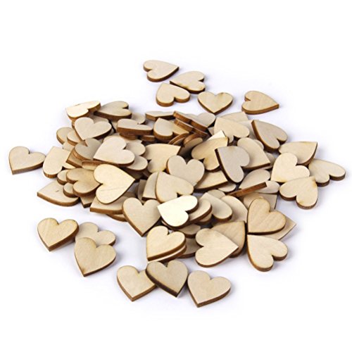 LEORX 50pcs 40mm Blank Wood Slices Discs for DIY Crafts Embellishments