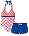 Freestyle Girls' One Piece Dot Swimsuit with Shorts
