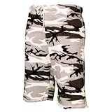 Urban Gray black camouflage reverse stitched fleece board sho for women & girls, 5 adult sizes, tie cord waist