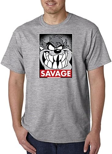 YYOUBUY Savage Tazmanian Devil Taz Looney Toons Parody Short Sleeve