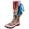 ED HARDY Christian Audigier Womens Seattle Rain Boots Rubber Shoes Wellies Tattoo Red/Pink