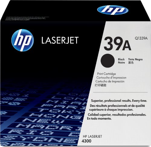 Hp Hewlett Packard Black Laser Laserjet Toner Cartridge Q1339A 39A